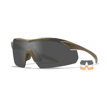 Lövőszemüveg Wiley X WX Vapor 2.5 szürket/átlátszó/narancs üveg, barna keret