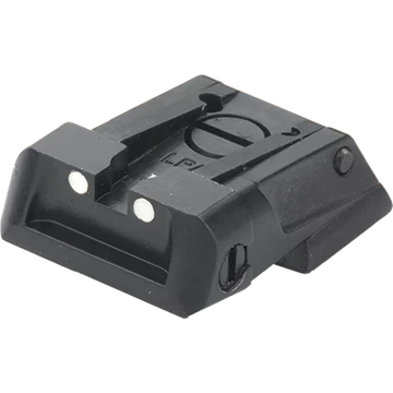 LPA hátsó irányzék, állítható, 1911/2011 Novak cut (fehér pontos)