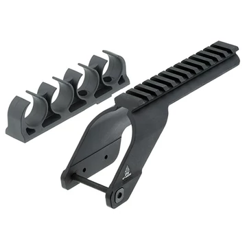 Szerelék sín Mossberg 590 puskákhoz UTG, lőszertartóval