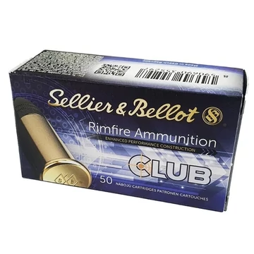 Sellier&Bellot .22LR, 2,6g, Club Std lőszer