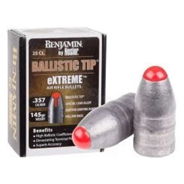 Benjamin Nosler Ballistic Tip 145 grain (25)Kaliber: 9 mm Benjamin Nosler Ballistic Tip 145 grain (25)Kaliber: 9 mm