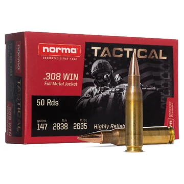 308Win FMJ Tactical 147gr 9,5g Norma