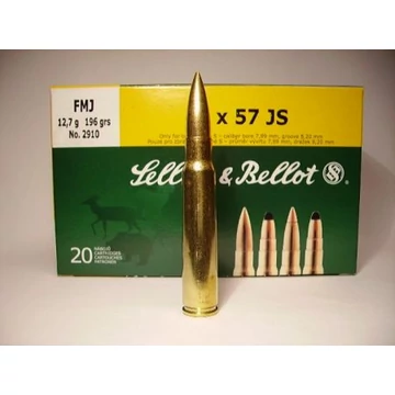 8x57 JS FMJ 12,7g 196gr Sellier&Bellot