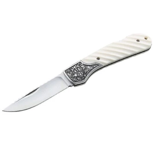 Bicska fehér hullámos mark ezüst cirádával