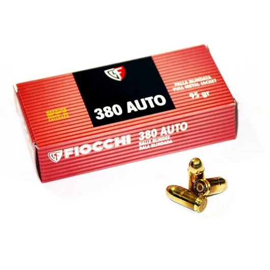 9mm Browning short/380Auto FMJ 95gr Fiocchi