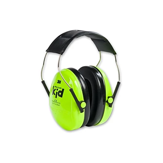 Fülvédő Peltor Kids 3M, neonzöld