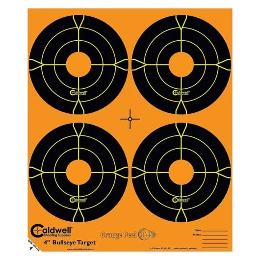 Lőlap Orange Peel 4", reaktív, 25 lap/csomag