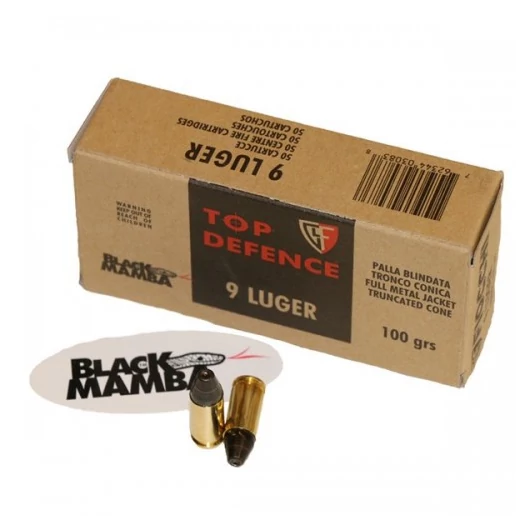 FIOCCHI 9mm Luger BlackMamba FMJTC  100gr