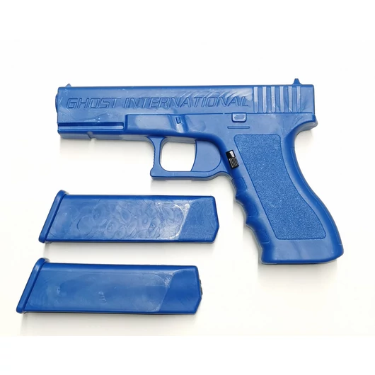 Glock 17 gyakorlófegyver, kivehető töltött és töltetlen súlyú tárral, Ghost