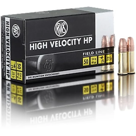 .22 LR HighVelocity HP 40gr RWS