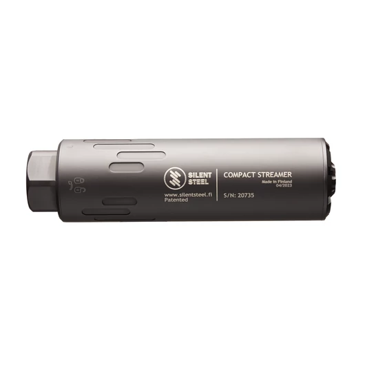 Silent Steel Compact Streamer Flowthrough hangtompító, 5,56/.223, acél házas, QD