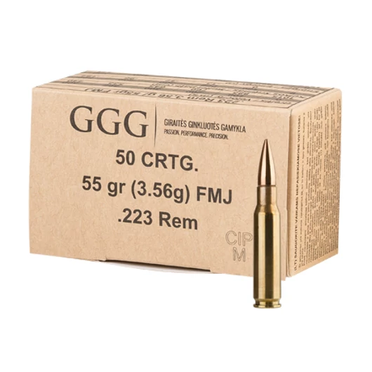 223Rem 55gr FMJ GGG