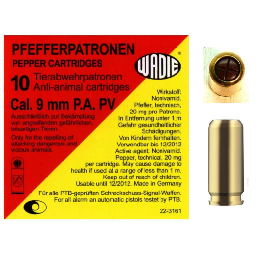 Wadie PA PV-Pepper spray 9mm 80mg