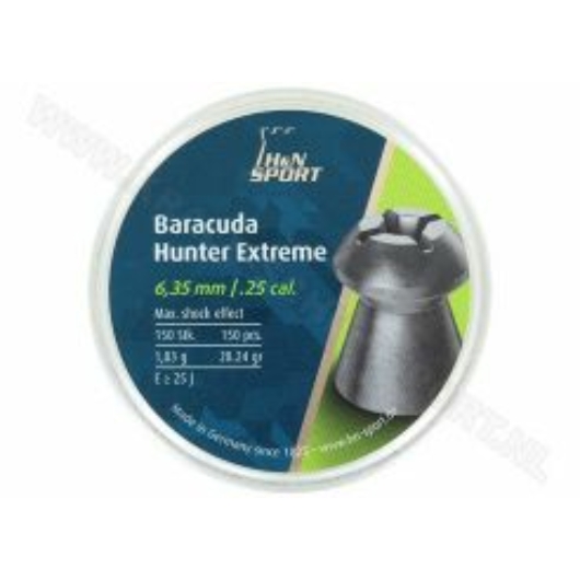 H&N Baracuda Hunter Extreme 28.24 grain (150)Maat: 6.35 mm