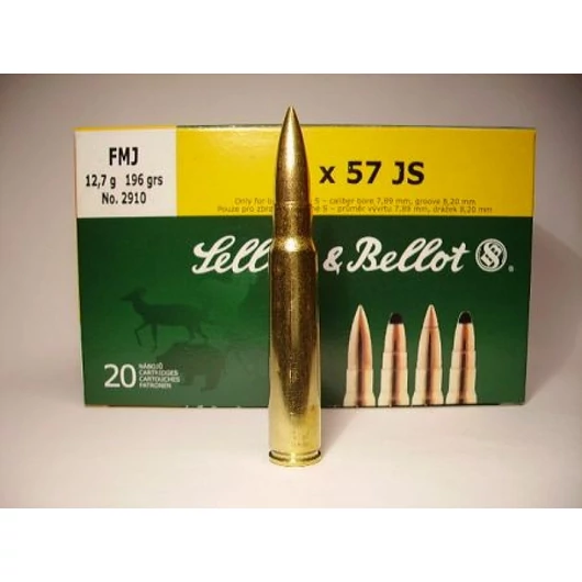 8x57 JS FMJ 12,7g 196gr Sellier&Bellot